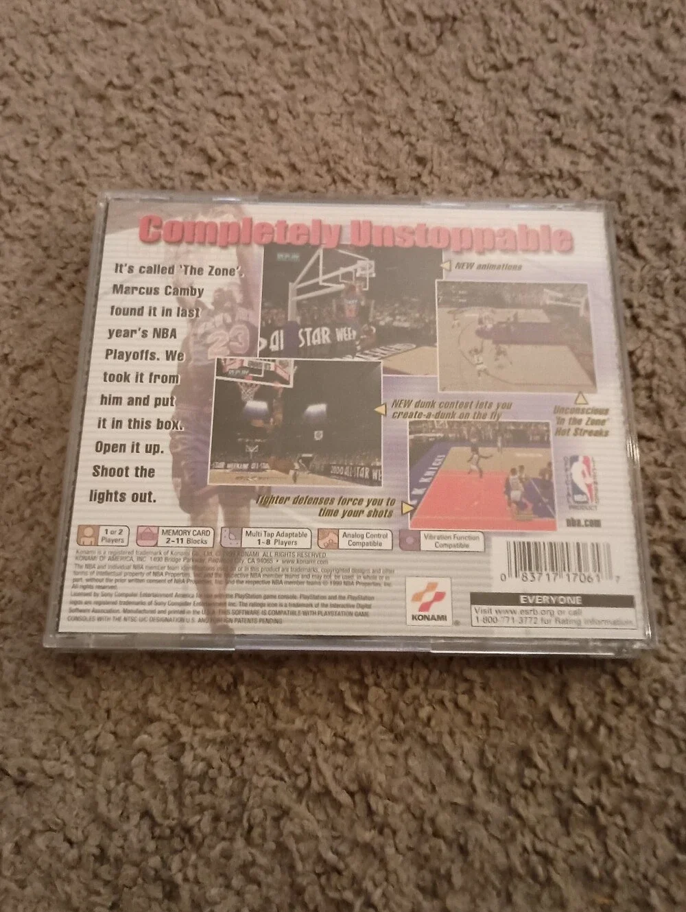 NBA In The Zone 2000 PlayStation 1 COMPLETE PRE-OWNED